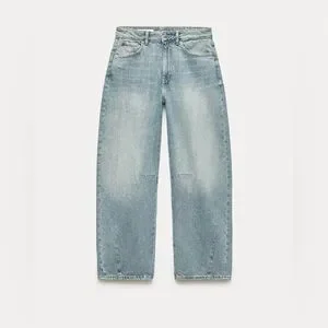 Zara | Jeans | Zara Trf Mid Waist Baggy Balloon Jean Nwt